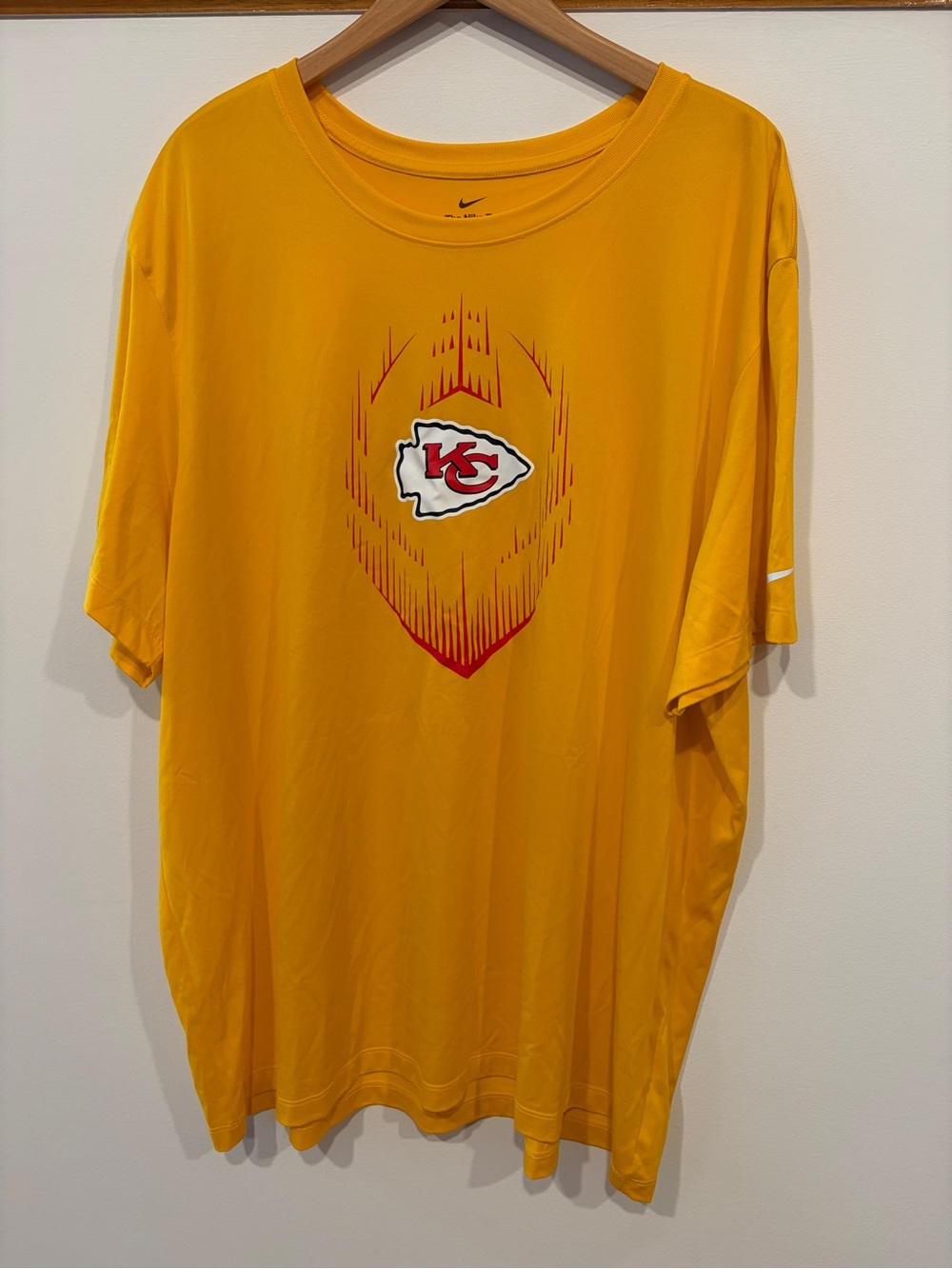 Men's Nike Gold Kansas City Chiefs Primetime Legend Icon Performance T-Shirt 4XL